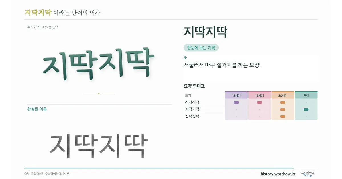 지딱지딱 대표 이미지