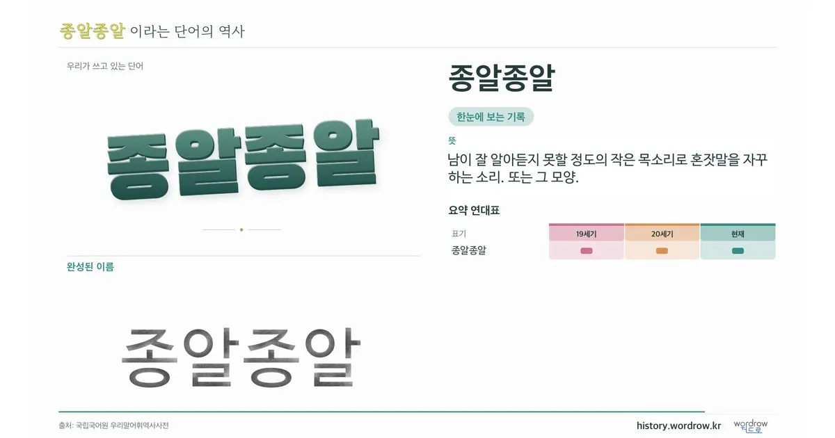종알종알 대표 이미지