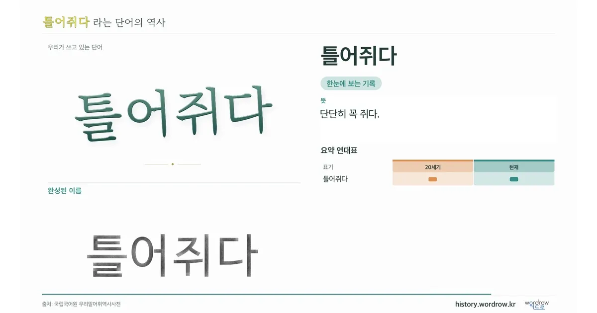틀어쥐다 대표 이미지