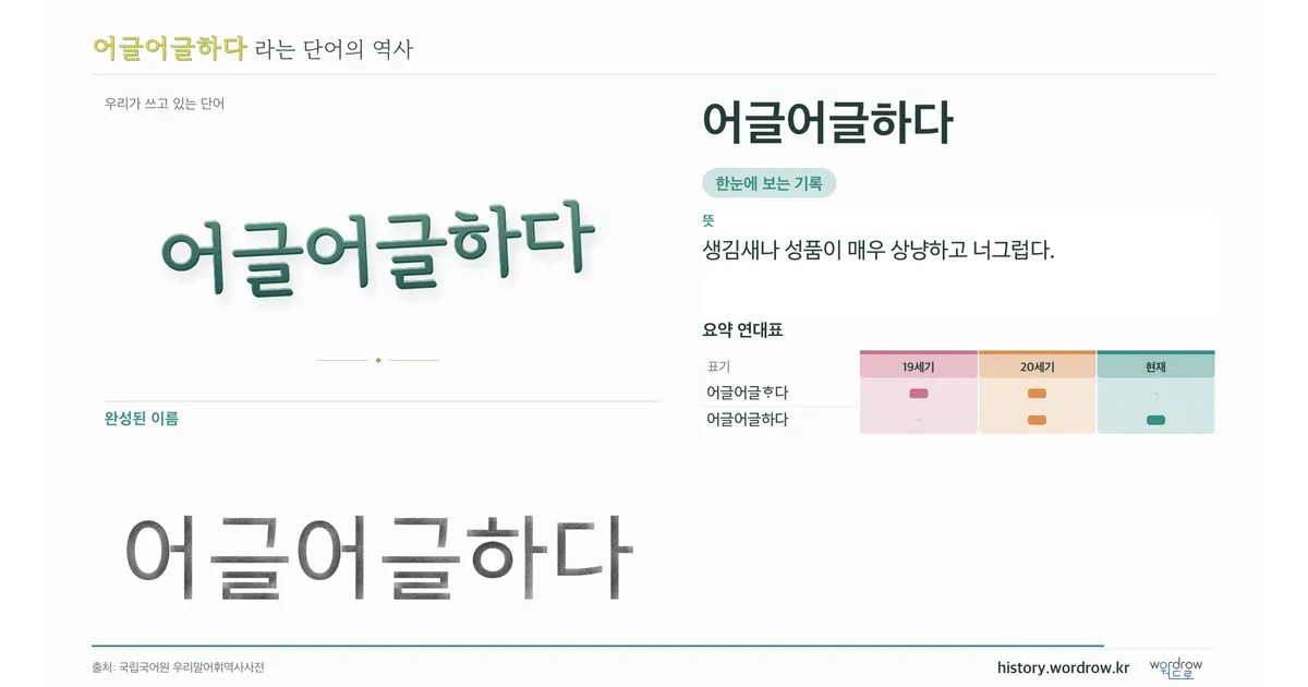 어글어글하다 대표 이미지