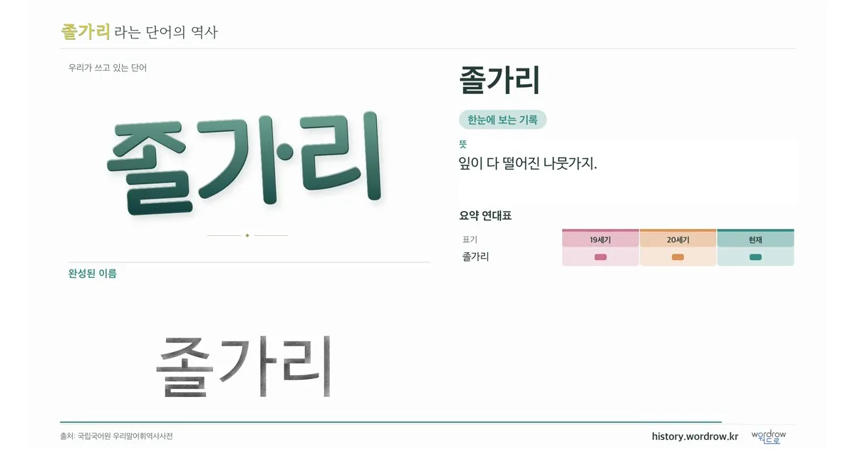 졸가리 대표 이미지