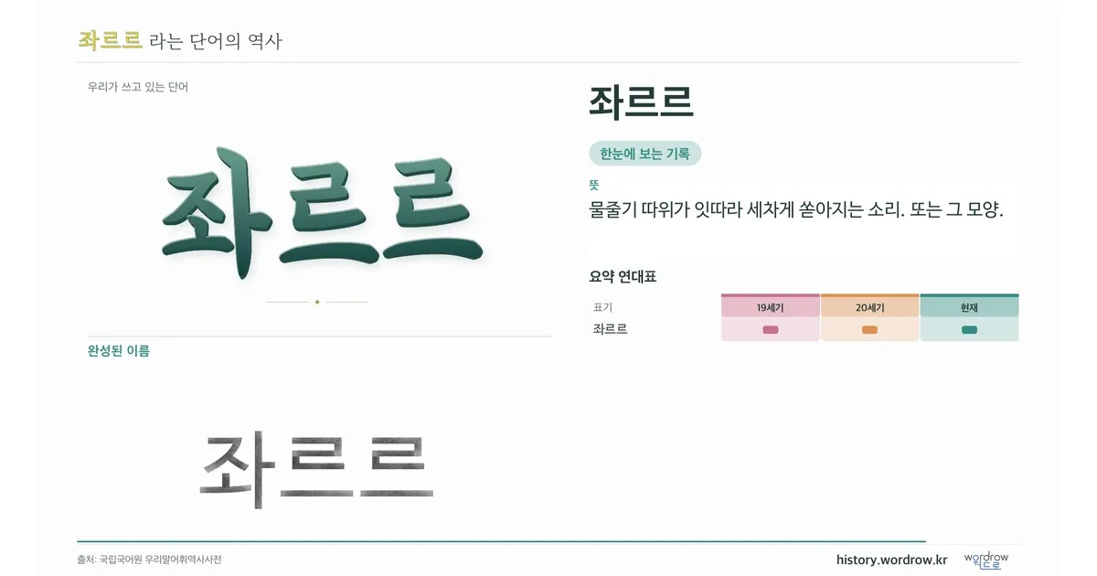 좌르르 대표 이미지