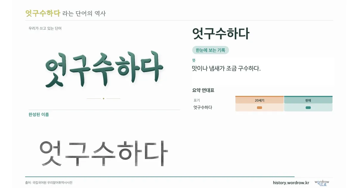 엇구수하다 대표 이미지