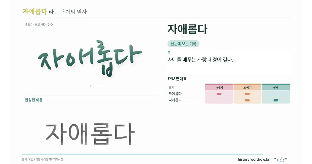 자애롭다 대표 이미지