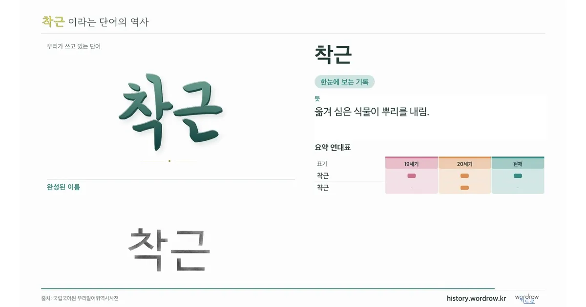 착근 대표 이미지