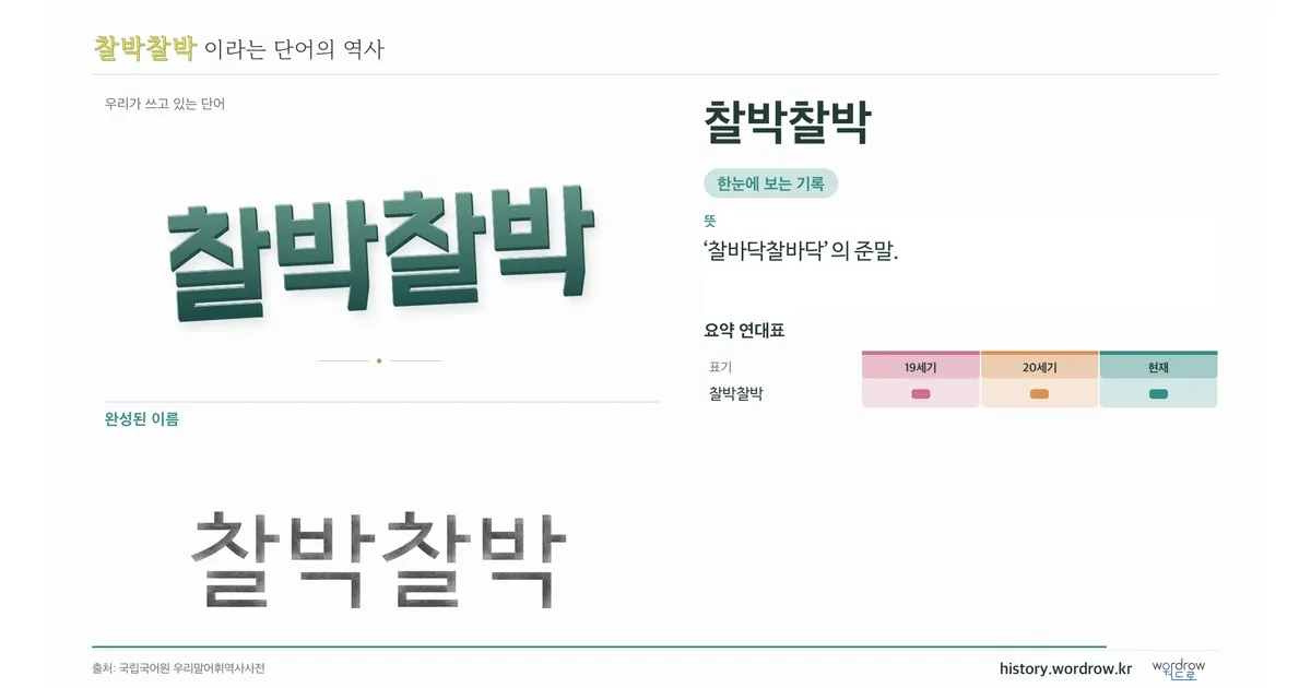 찰박찰박 대표 이미지