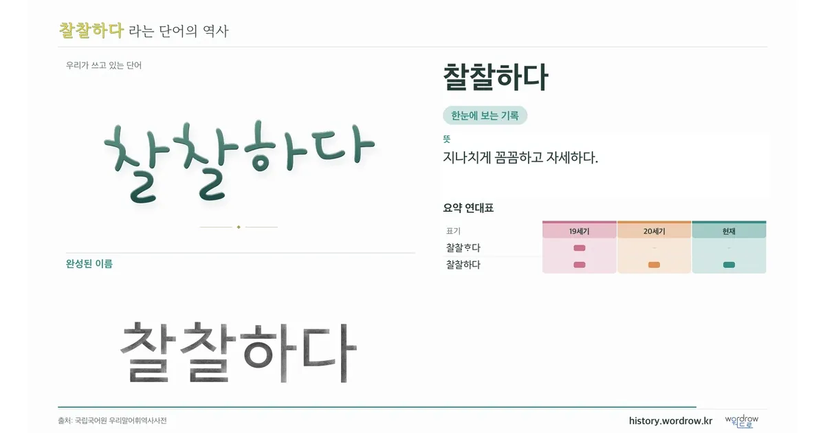 찰찰하다 대표 이미지