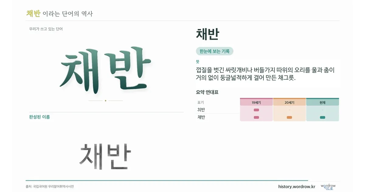 채반 대표 이미지