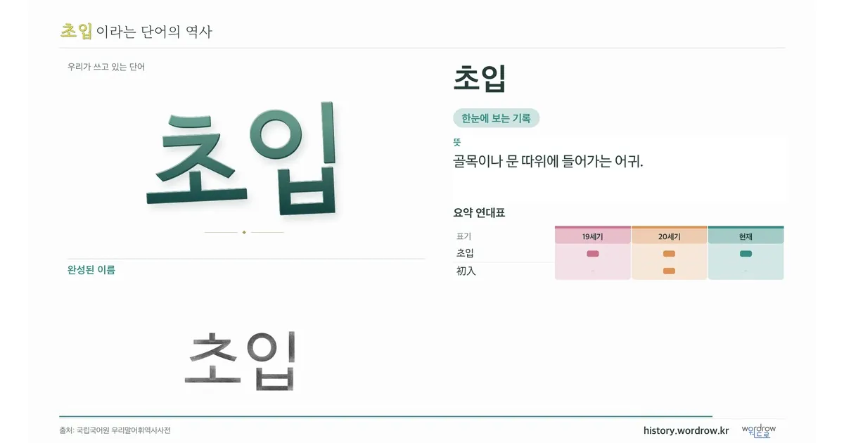 초입 대표 이미지
