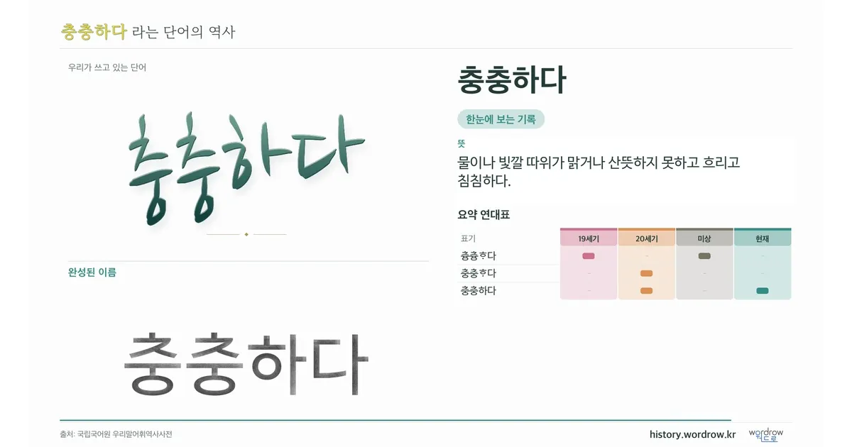 충충하다 대표 이미지