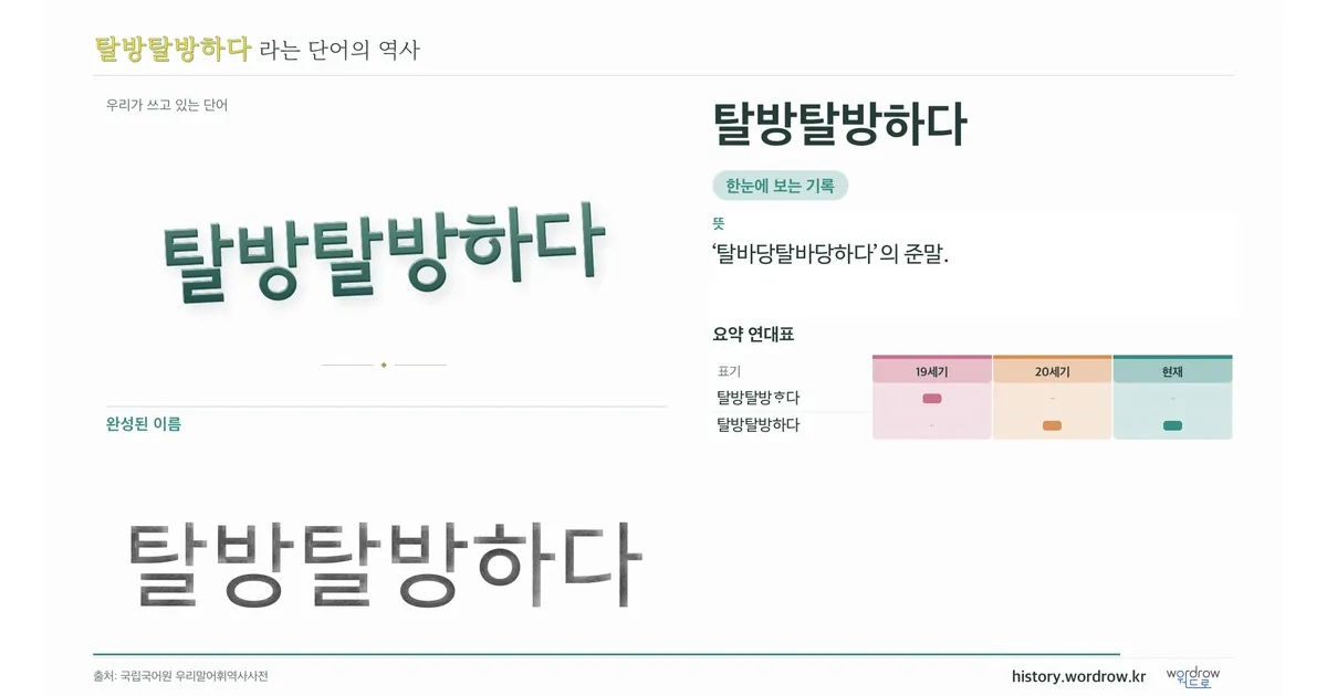 탈방탈방하다 대표 이미지