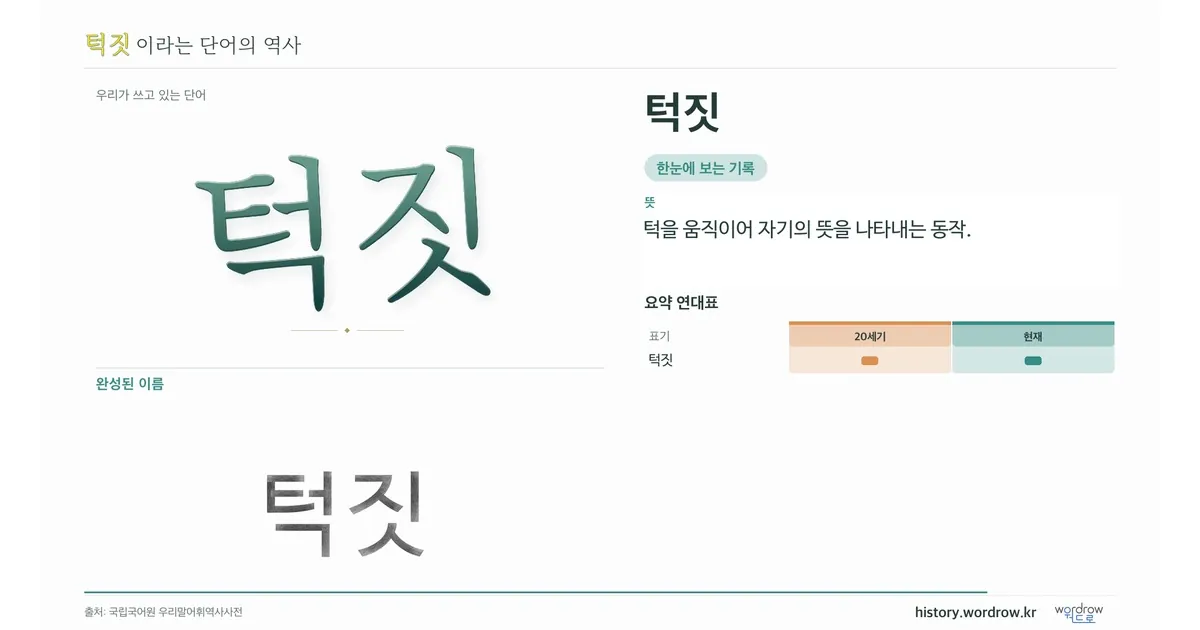 턱짓 대표 이미지