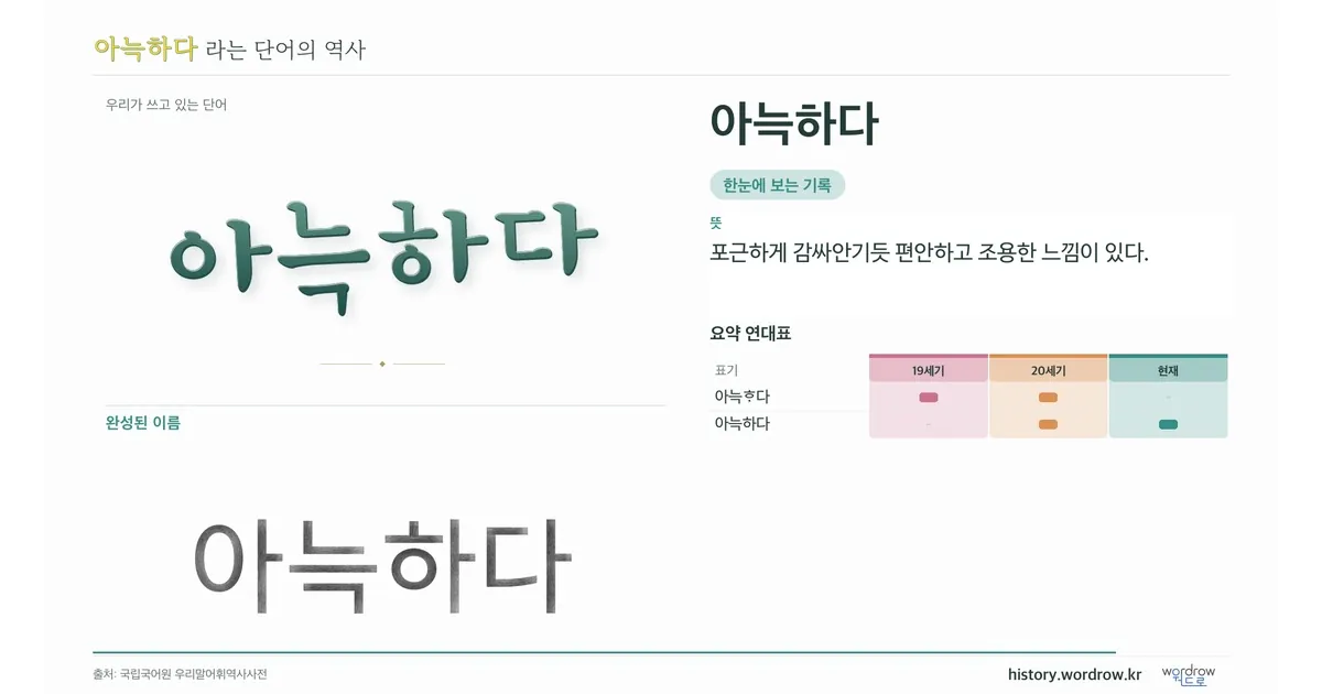 아늑하다 대표 이미지