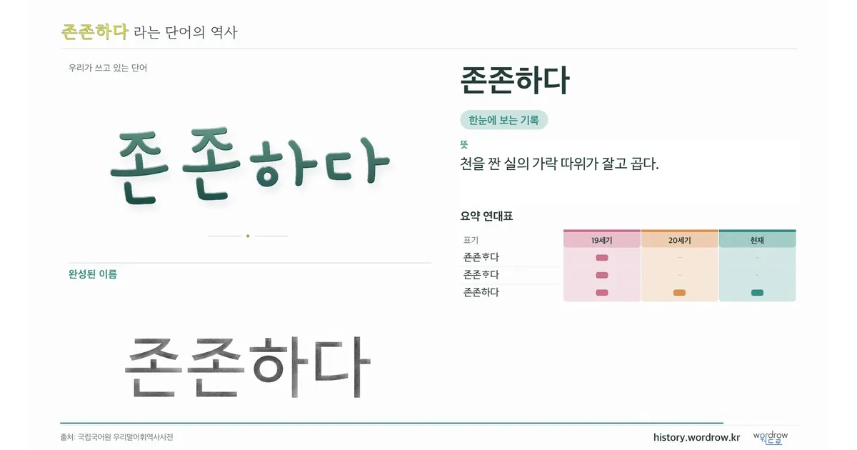 존존하다 대표 이미지