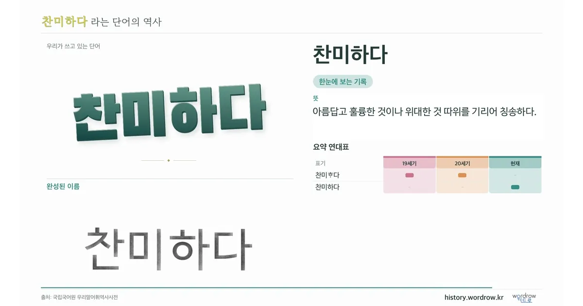 찬미하다 대표 이미지