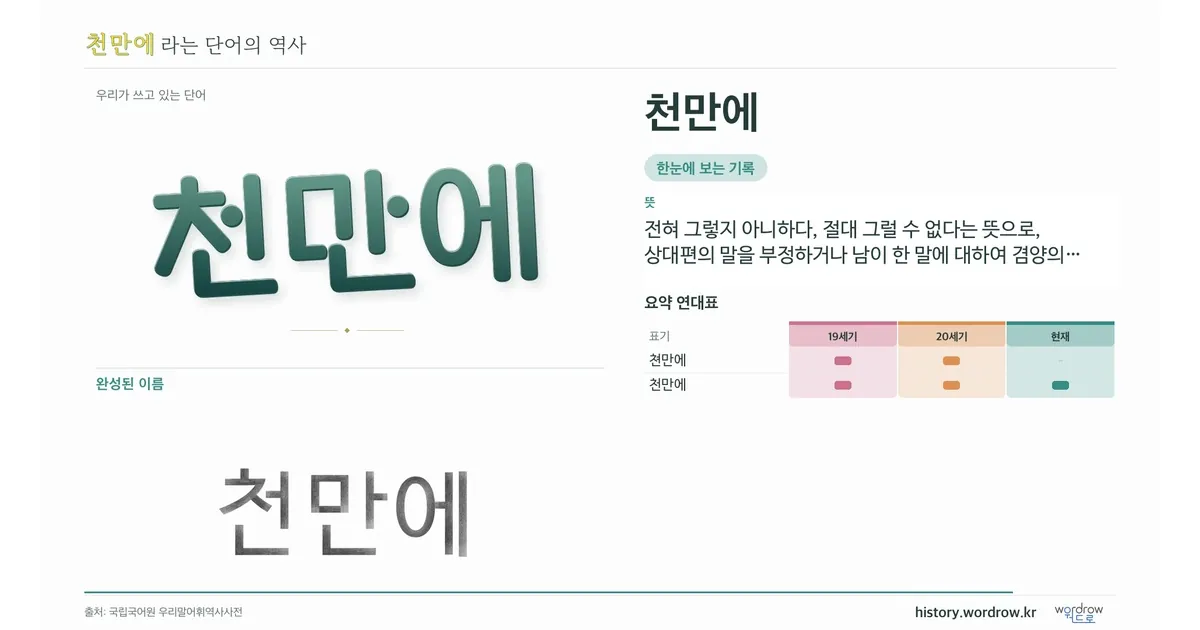 천만에 대표 이미지