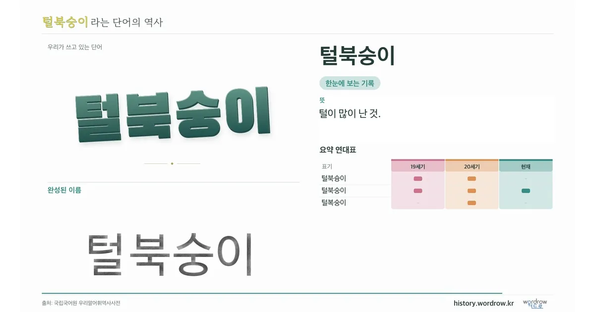 털북숭이 대표 이미지