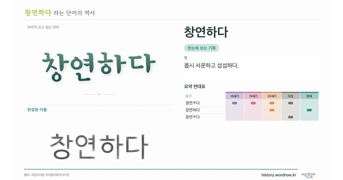 창연하다 대표 이미지