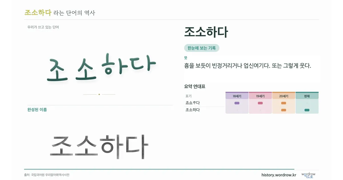 조소하다 대표 이미지