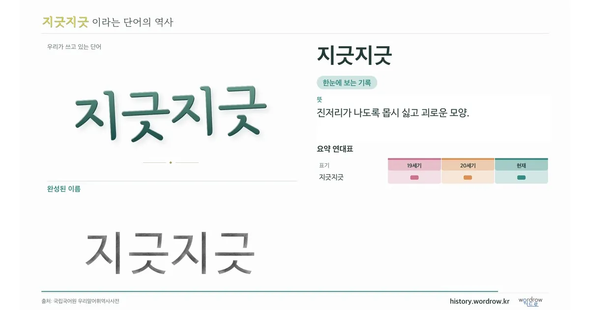 지긋지긋 대표 이미지