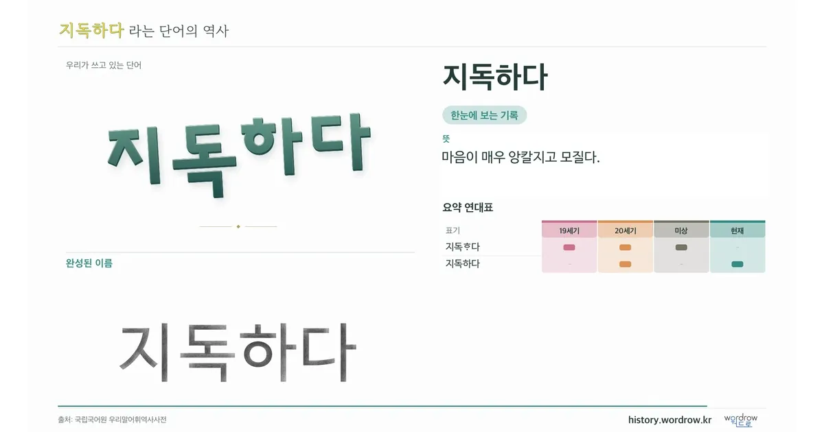지독하다 대표 이미지