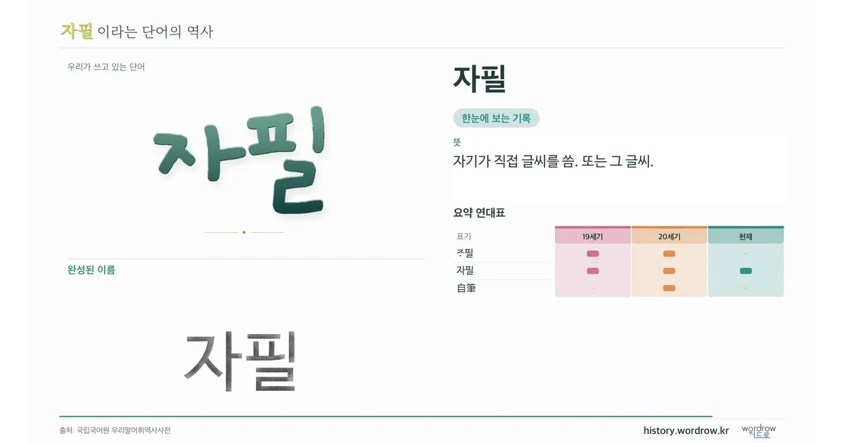 자필 대표 이미지