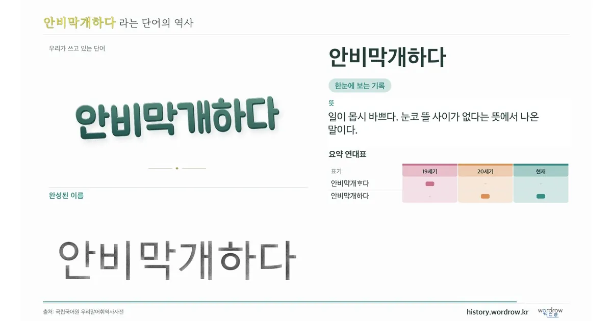 안비막개하다 대표 이미지