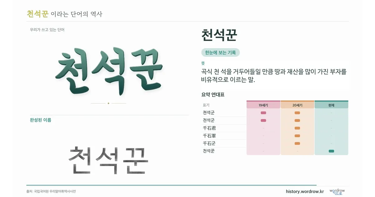 천석꾼 대표 이미지