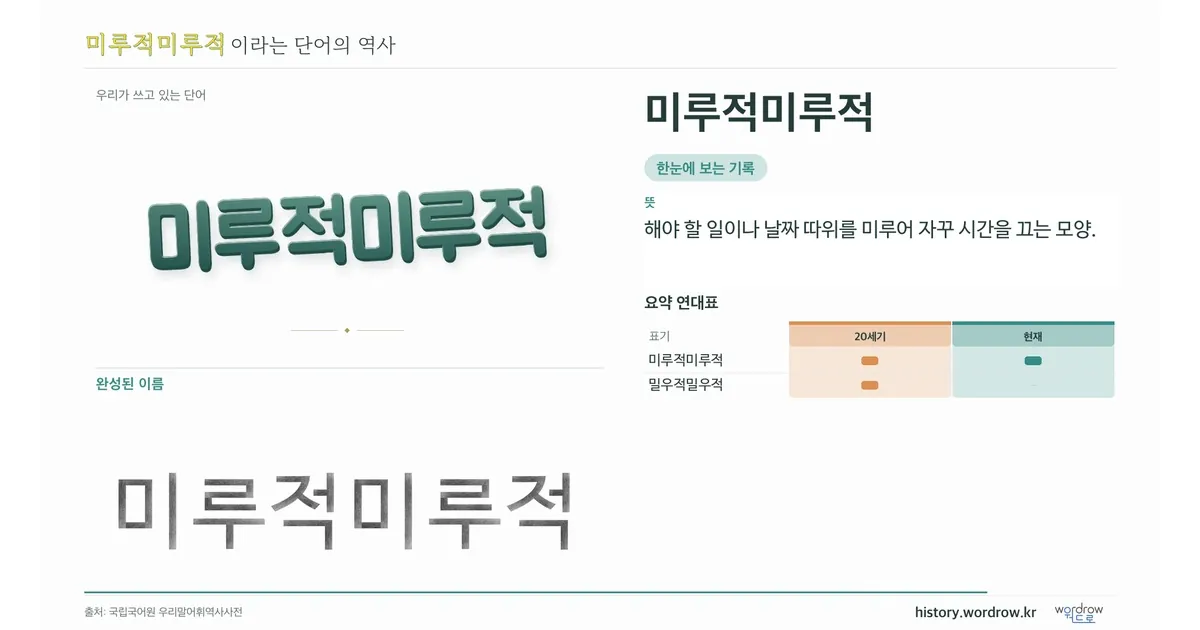 미루적미루적 대표 이미지