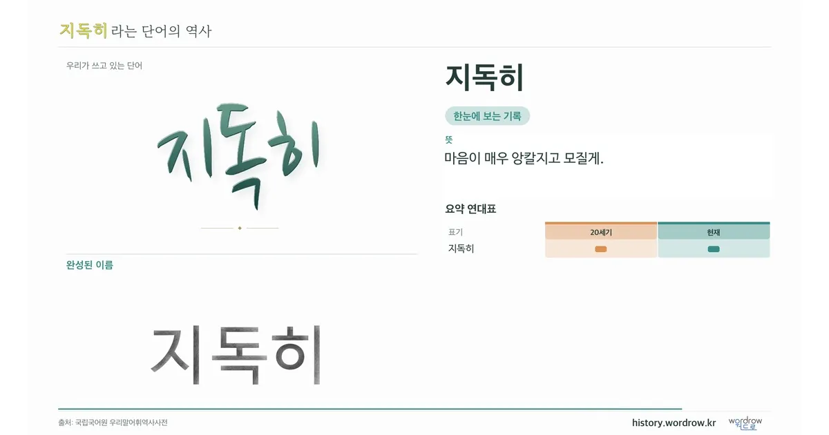 지독히 대표 이미지