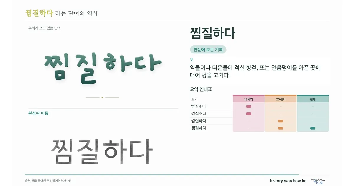 찜질하다 대표 이미지