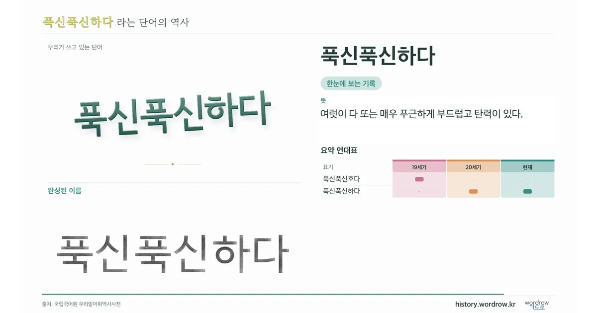 푹신푹신하다 대표 이미지