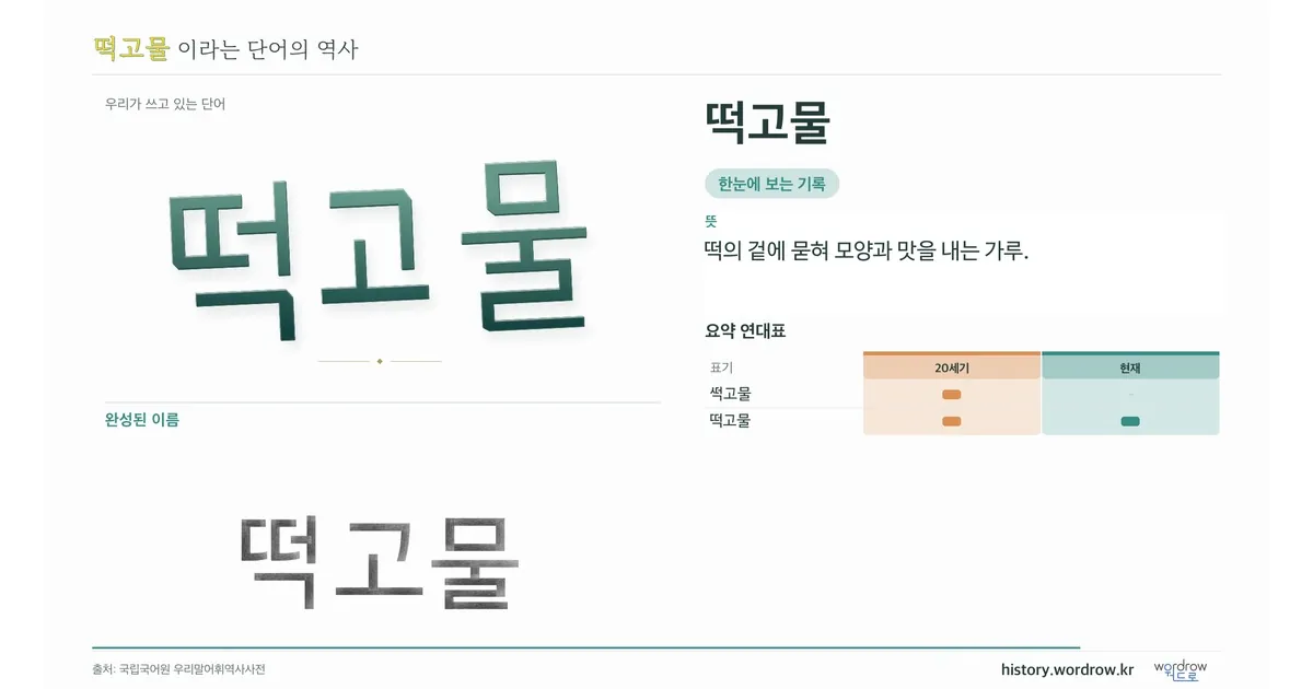떡고물 대표 이미지
