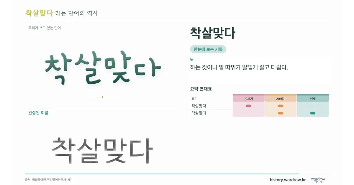 착살맞다 대표 이미지