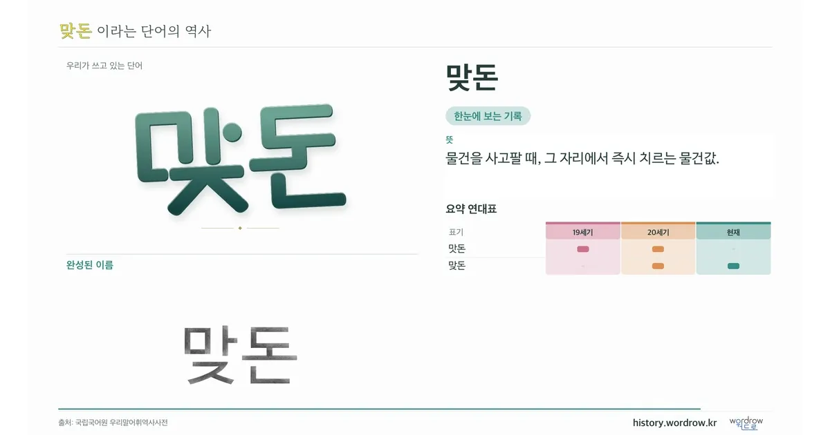 맞돈 대표 이미지