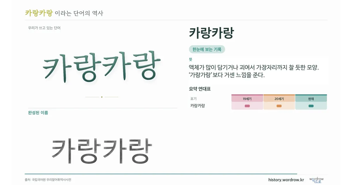 카랑카랑 대표 이미지
