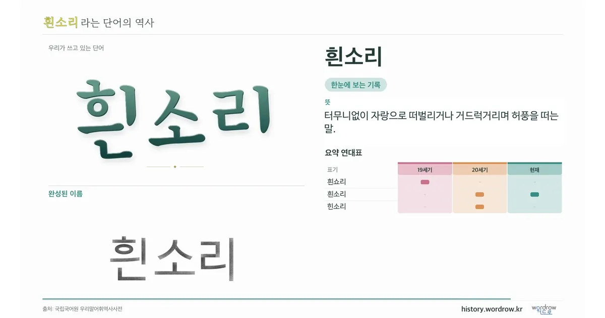 흰소리 대표 이미지