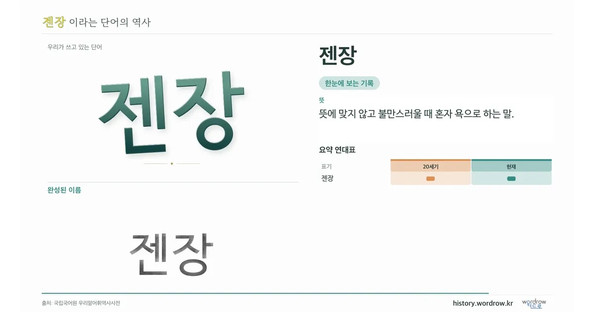 젠장 대표 이미지