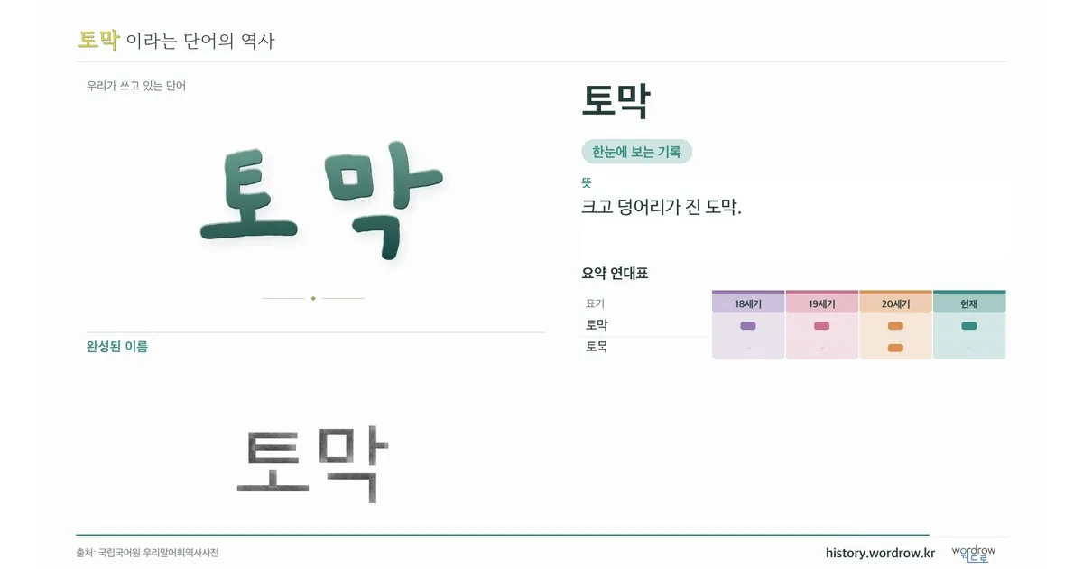 토막 대표 이미지