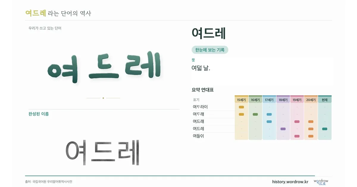 여드레 대표 이미지