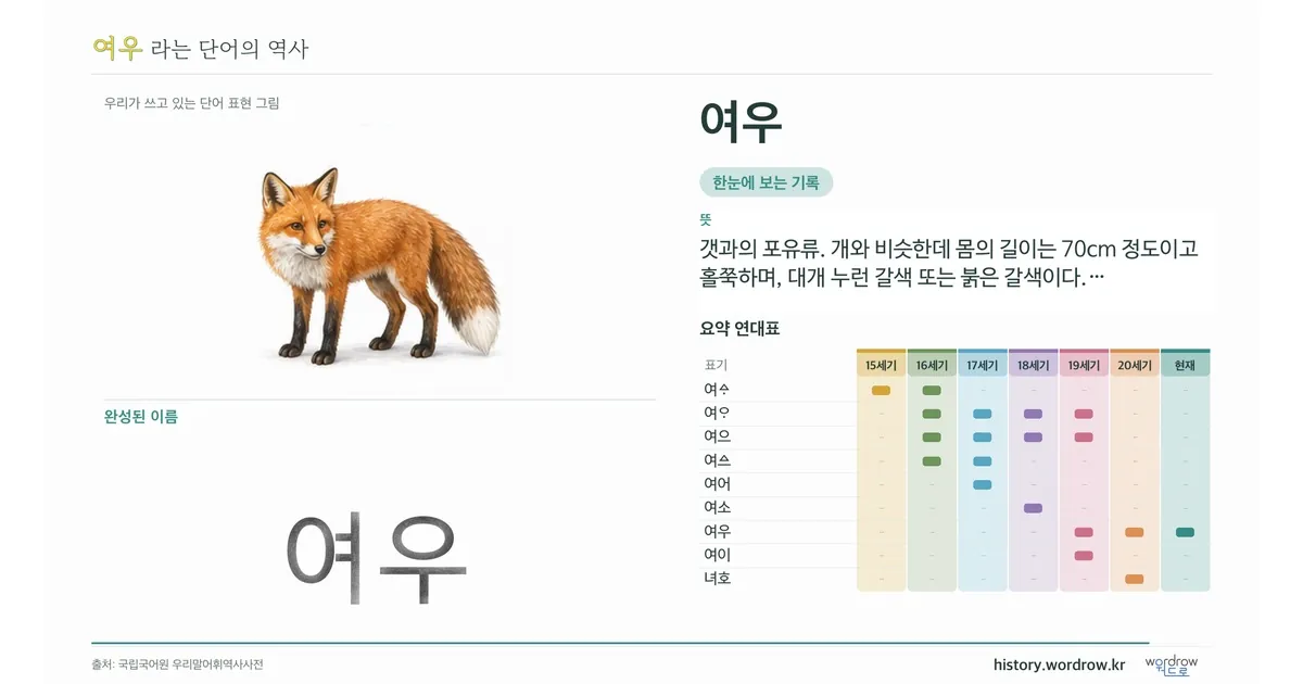 여우 대표 이미지