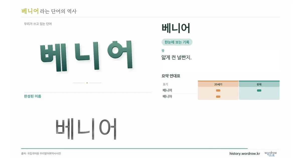 베니어 대표 이미지
