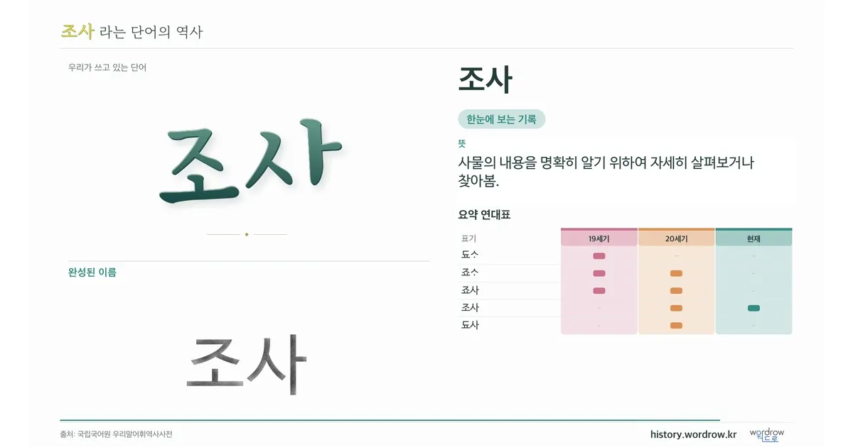 조사 대표 이미지