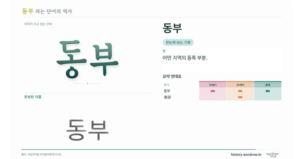 동부 대표 이미지