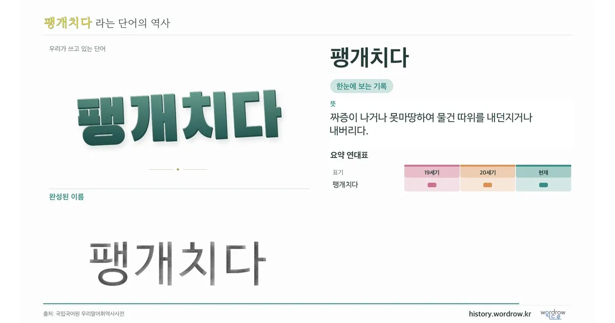 팽개치다 대표 이미지