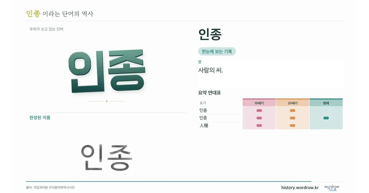 인종 대표 이미지