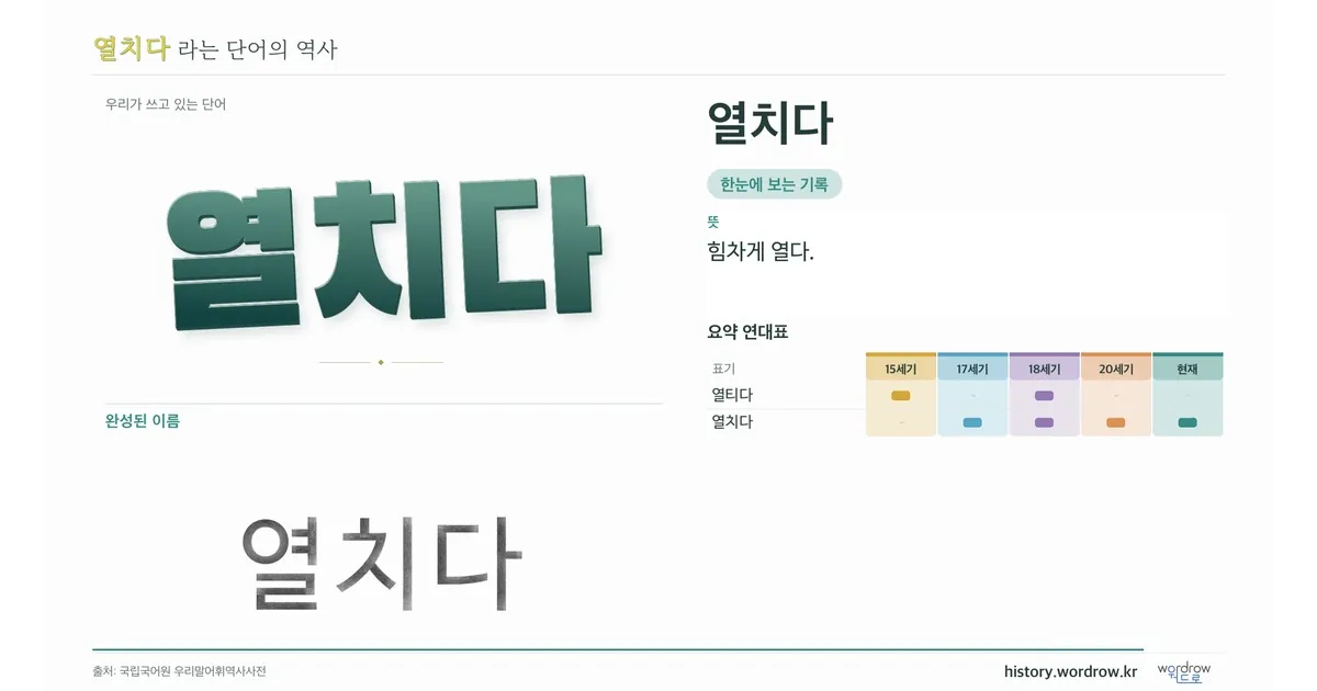 열치다 대표 이미지