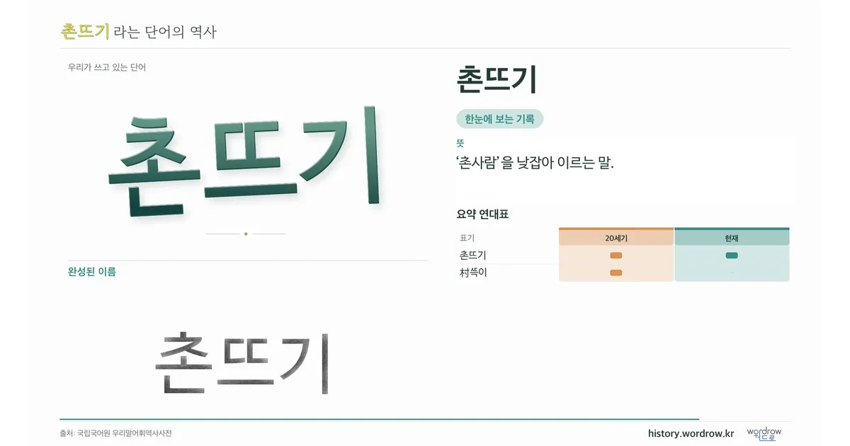 촌뜨기 대표 이미지