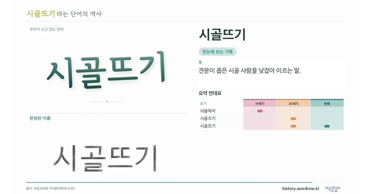 시골뜨기 대표 이미지