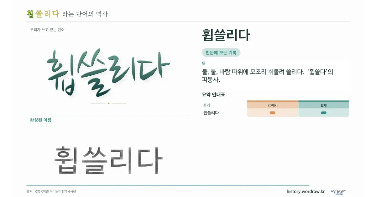 휩쓸리다 대표 이미지
